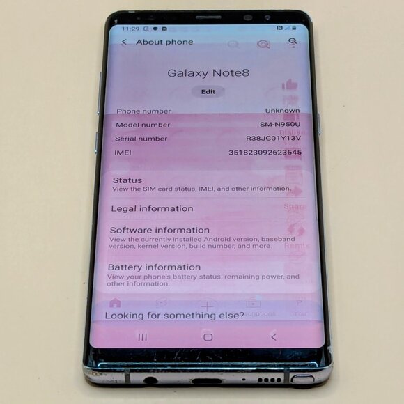 Samsung Galaxy Note8 64GB Black (Unlocked) #28*** - Picture 7 of 8